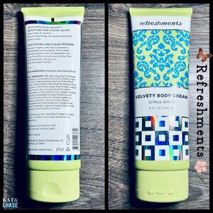 Refreshments Velvety Body Cream Lotion Citrus Spritz 8 fl oz New Factory Sealed
